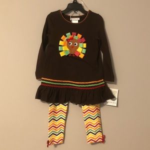 Thanksgiving Outfit 2 pieces NEW Size 4